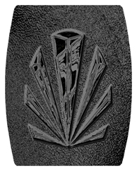 DAREC 602 BK SH BK Black Sunburst Shimmer Black Background